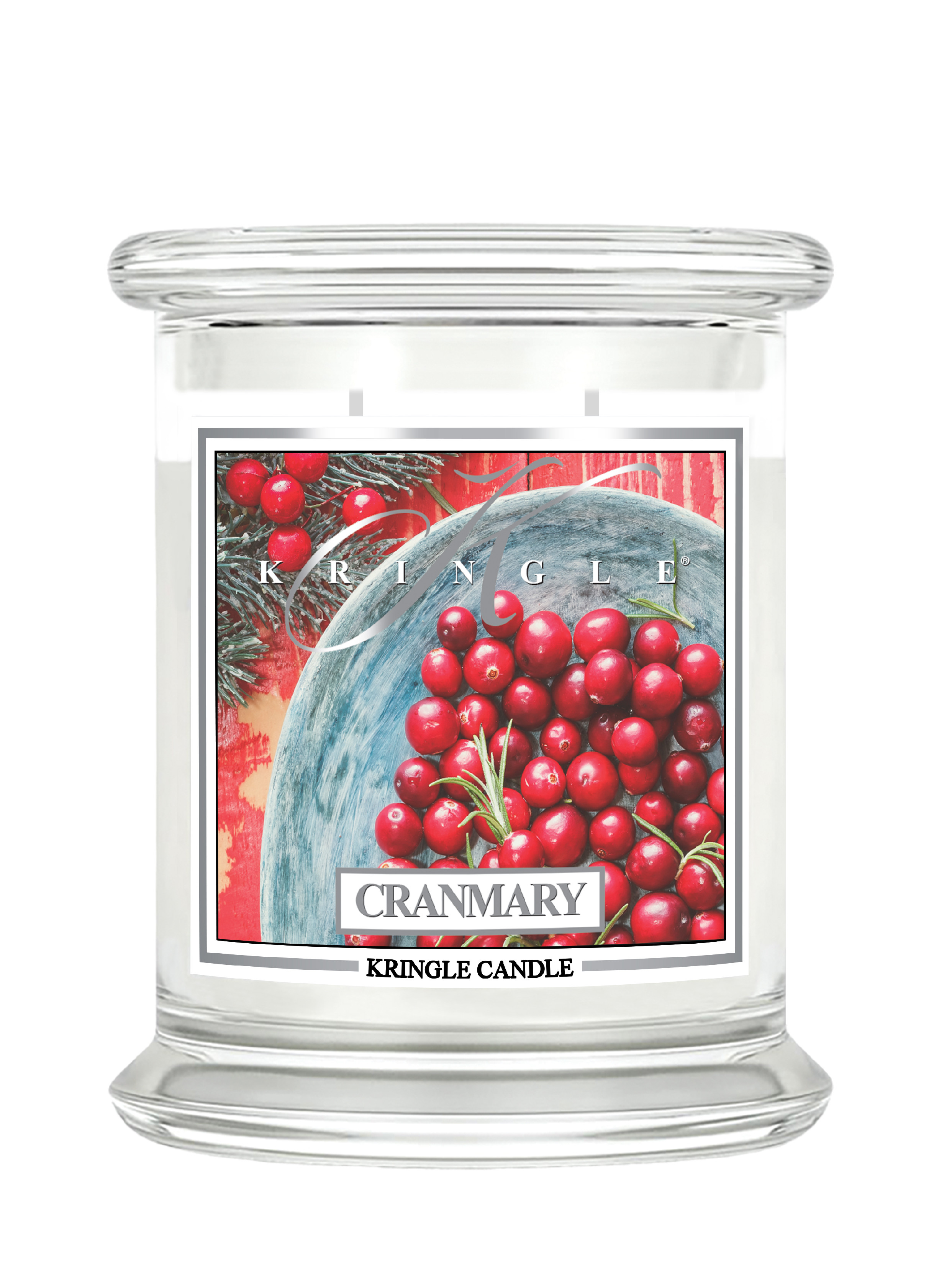 Kringle Candle Cranmary świeca zapachowa średnia z 2 knotami (411 g)