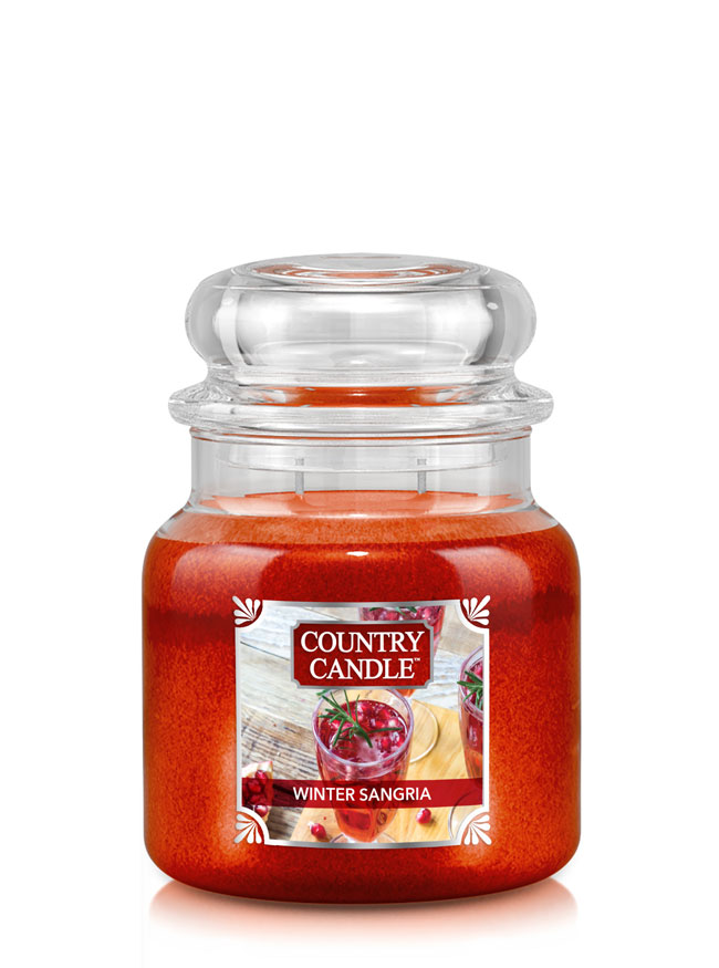 Country Candle Winter Sangria świeca zapachowa średnia 2 knoty (453 g)