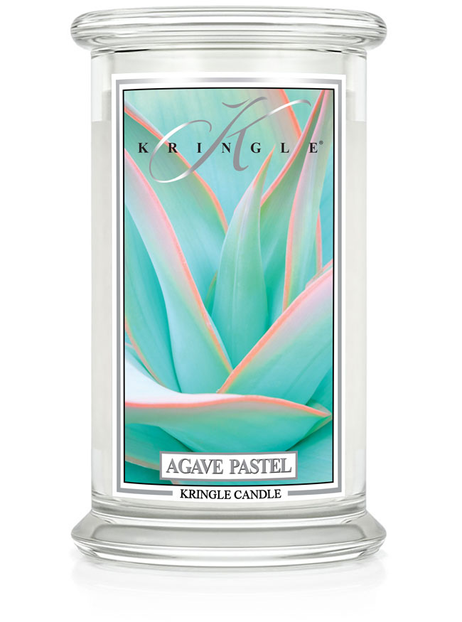 Kringle Candle Agave Pastel duża świeca zapachowa z 2 knotami (624 g)