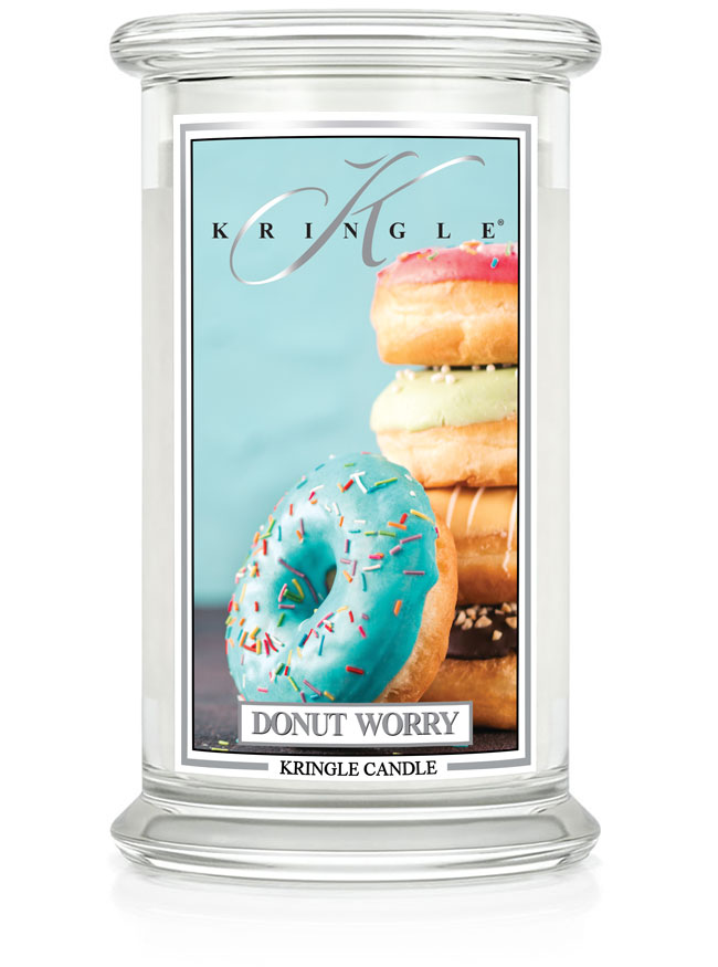 Kringle Candle Donut Worry duża świeca zapachowa z 2 knotami (624 g)