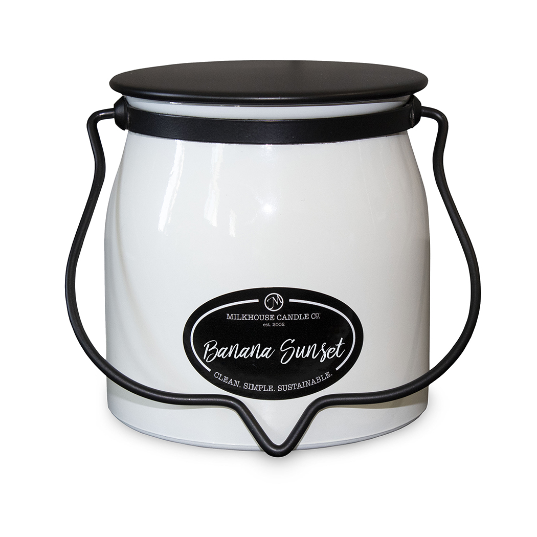 MILKHOUSE CANDLE Banana Sunset świeca zapachowa BUTTER JAR 2 knoty (454 g)