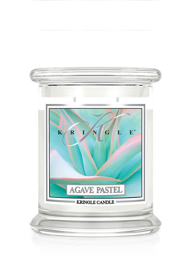 Kringle Candle Agave Pastel średnia świeca zapachowa z 2 knotami (411 g)