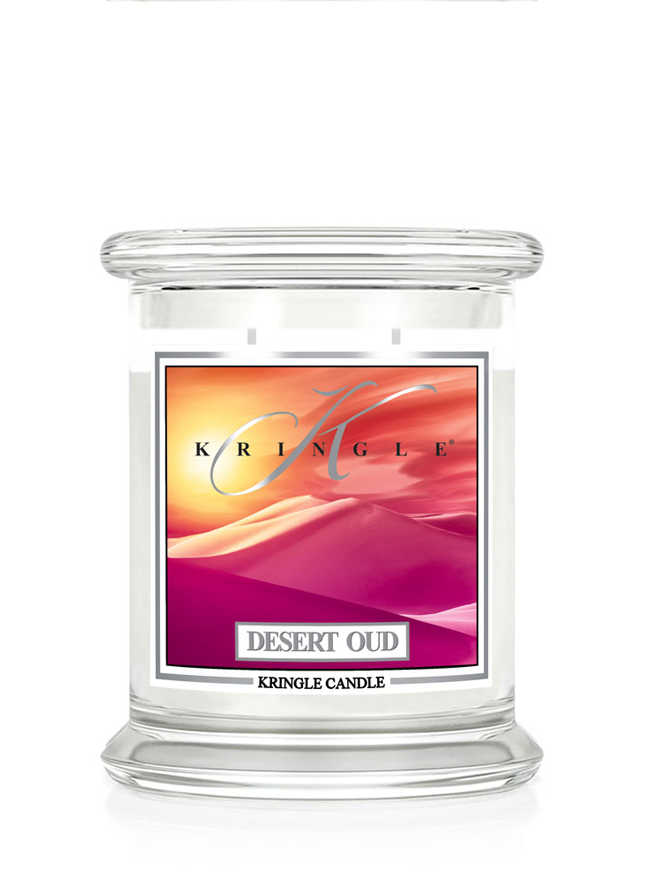 Kringle Candle Desert Oud świeca zapachowa średnia z 2 knotami (411 g)