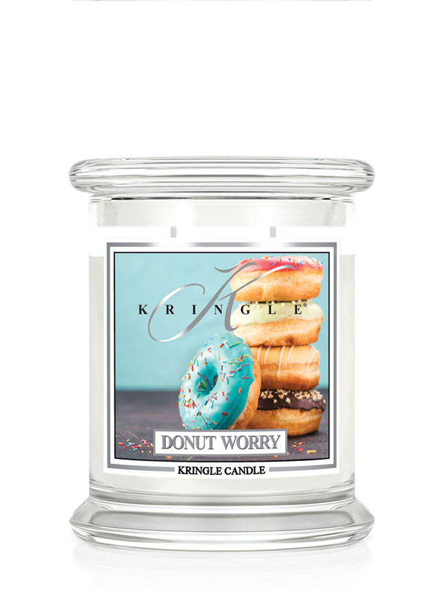 Kringle Candle Donut Worry świeca zapachowa średnia z 2 knotami (411 g)