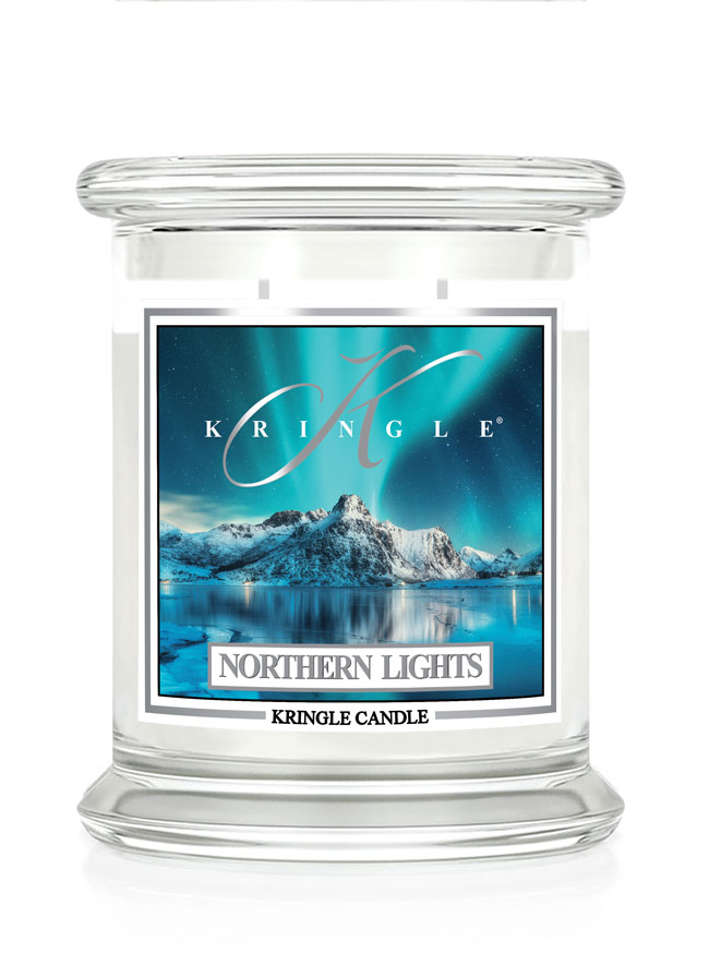 Kringle Candle Northern Lights świeca zapachowa średnia z 2 knotami (411 g)