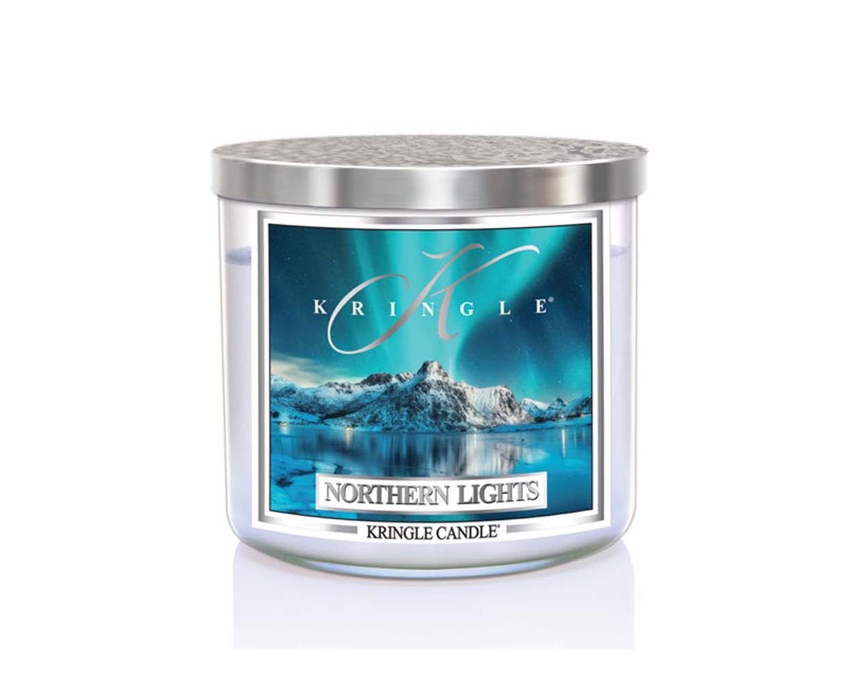 Świeca zapachowa Kringle Candle Northern Lights z 3 knotami 411g