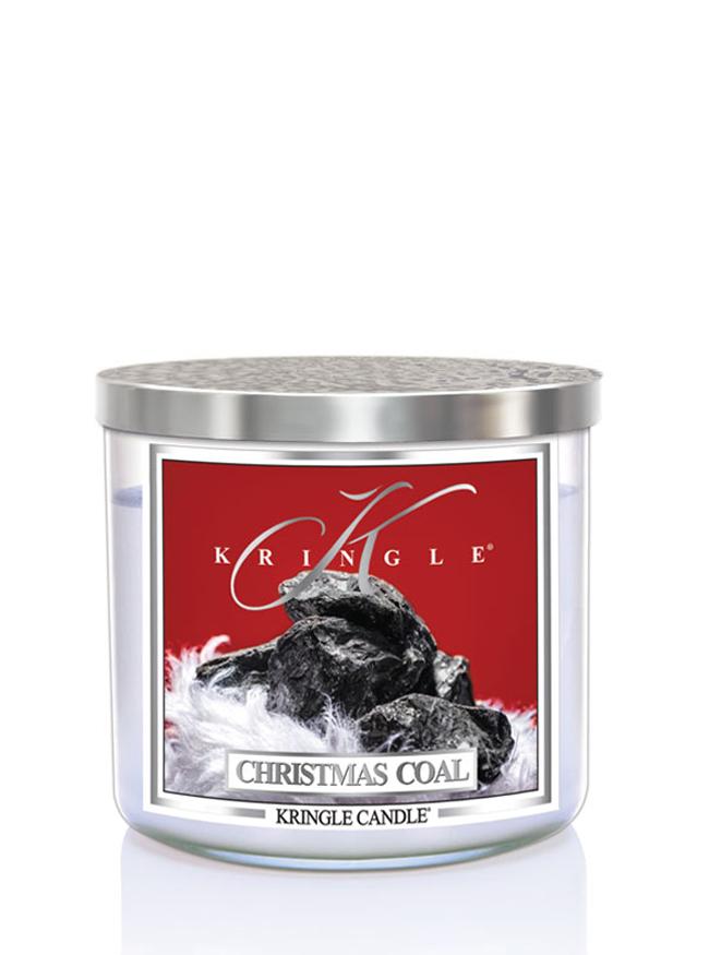 Świeca zapachowa Kringle Candle Christmas Coal z 3 knotami 411g