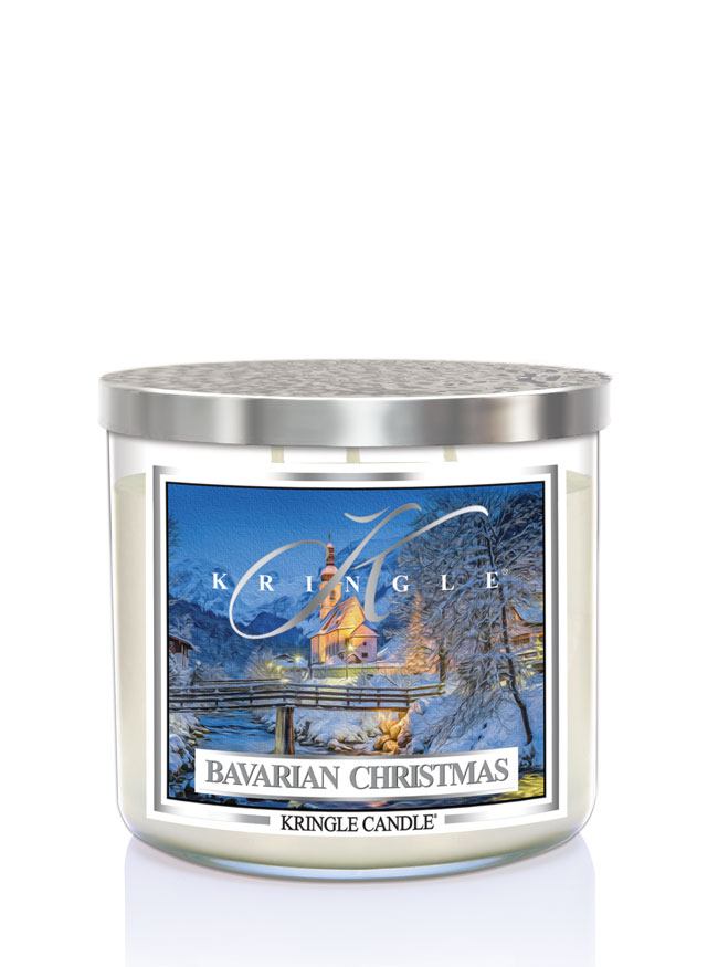 Kringle Candle TUMBLER Bawarska świąteczna świeca zapachowa z 3 knotami (411g)