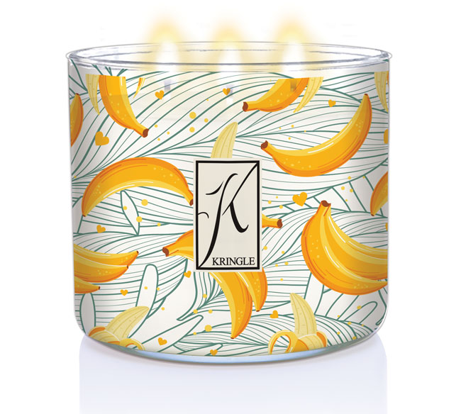 Kringle Candle TUMBLER Banana's Foster świeca zapachowa z 3 knotami (411g)