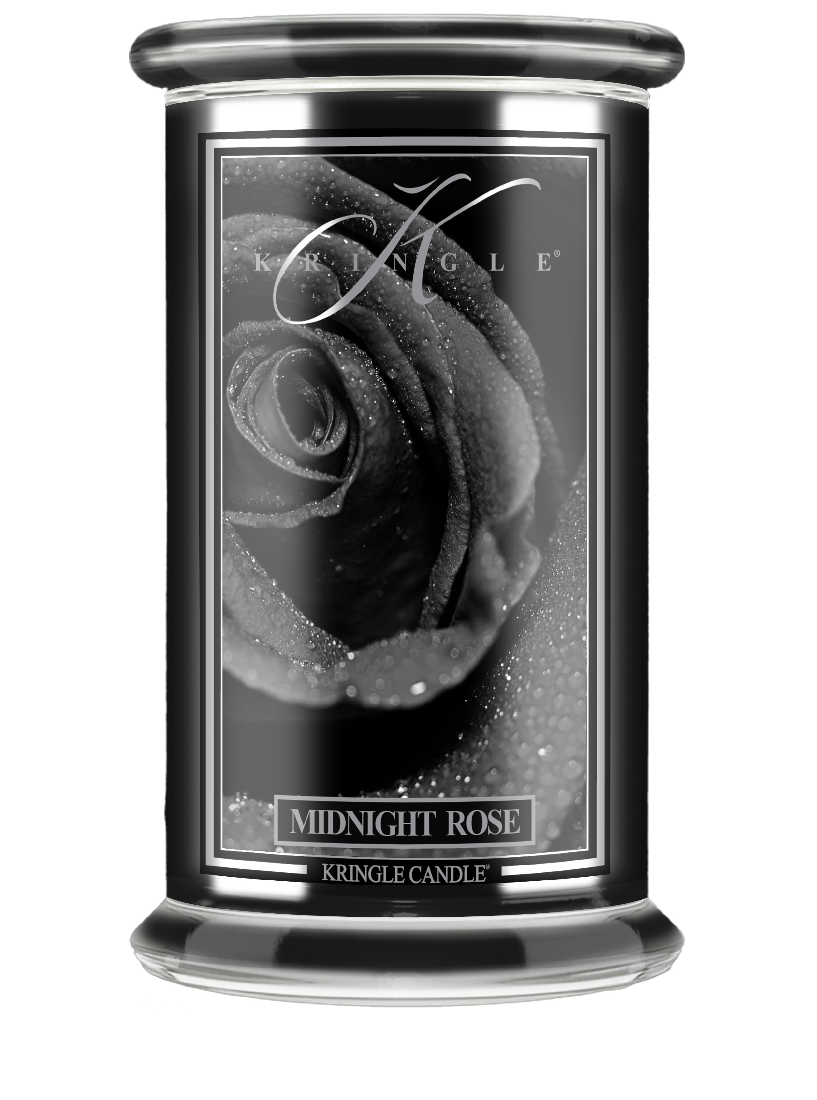 Kringle Candle Reserve Midnight Rose duża świeca zapachowa z 2 knotami (624 g)