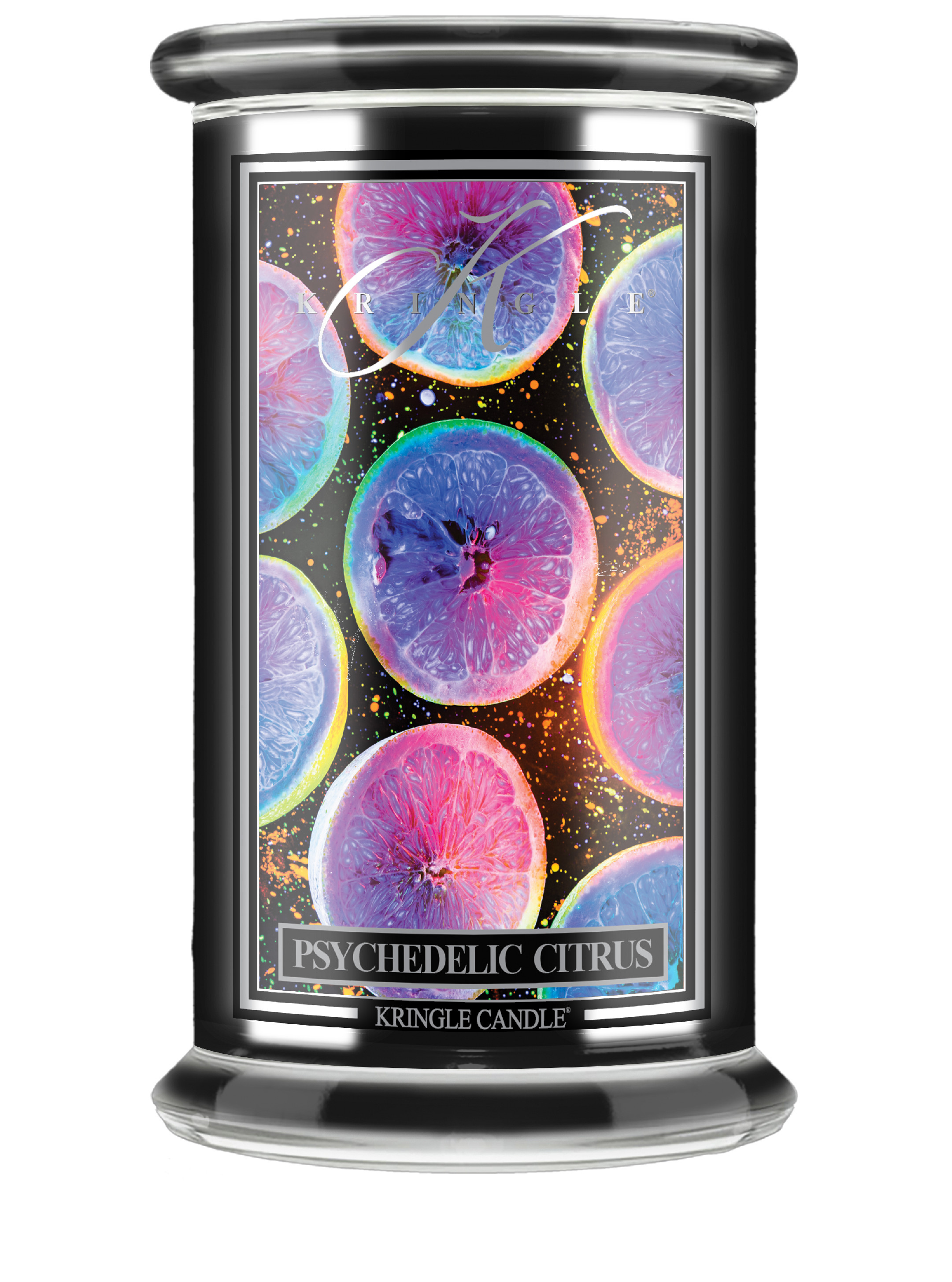 Kringle Candle Reserve Psychadelic duża świeca zapachowa z 2 knotami (624 g)