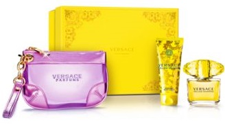 Versace Yellow Diamond Zestaw upominkowy, woda toaletowa 90ml + mleczko do ciała 100ml + torba