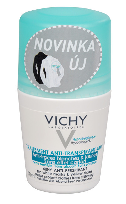 48-hodinový guľôčkový antiperspirant proti bielym a žltým škvrnám 50 ml