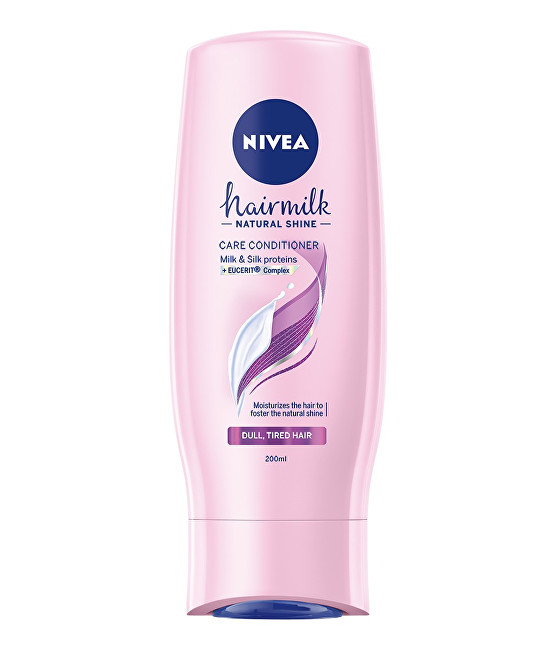 Odżywka z mlekiem i jedwabnymi białkami na zmęczonych włosach bez połysku do włosów połysk mleka (Care Conditioner) 200 ml